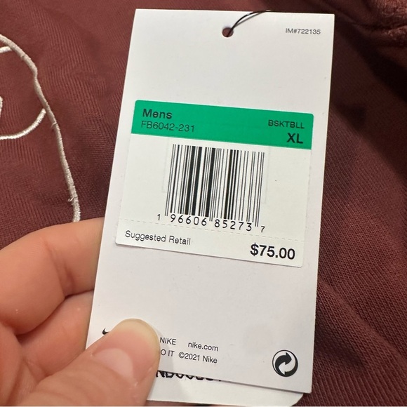 Phoenix Suns Nike NBA Authentics Sweater Men's Burnt Orange New XL - Picture 2 of 2